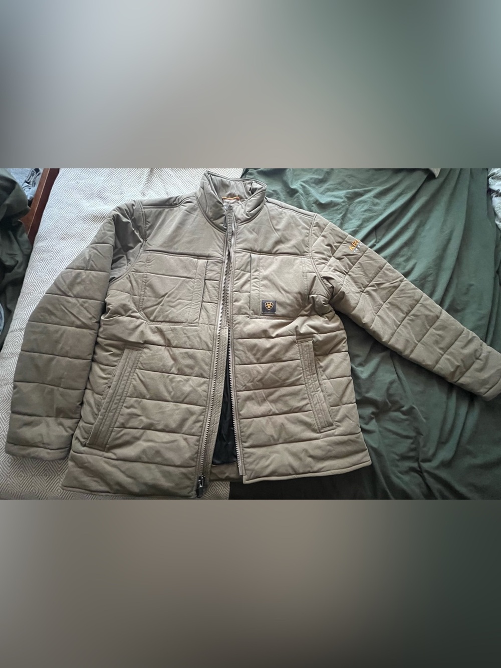 Ariat Tan Quilted Puffer Jacket